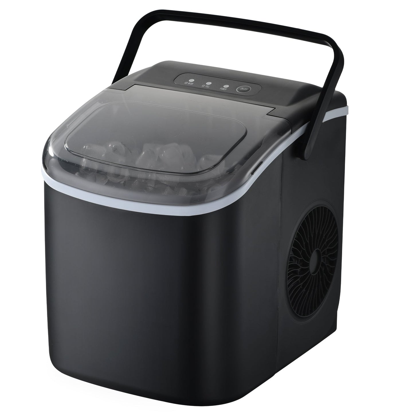 Efficient Countertop Ice Maker: Fast 26 Lbs Daily Production Portable Cube Machine