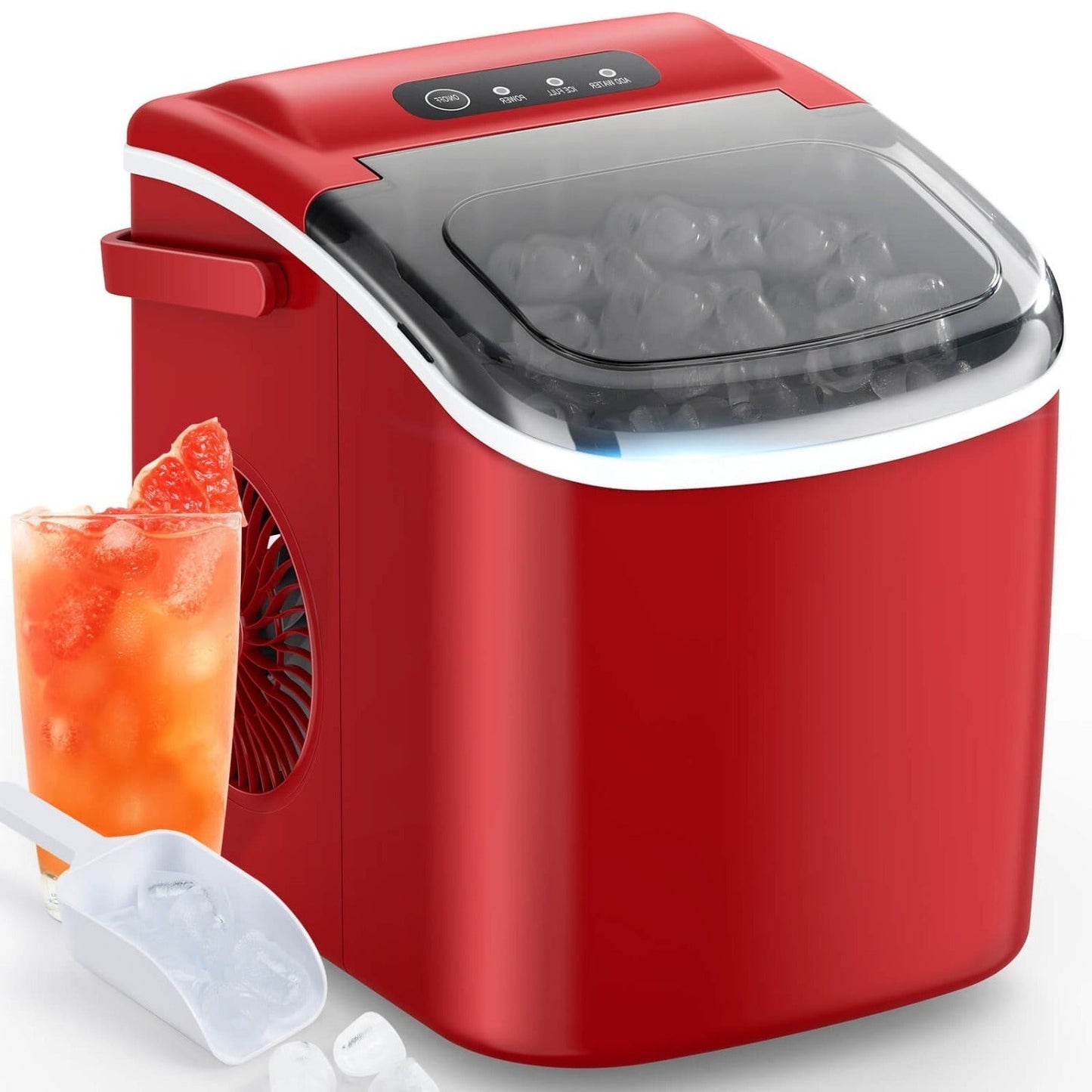 Efficient Countertop Ice Maker: Fast 26 Lbs Daily Production Portable Cube Machine