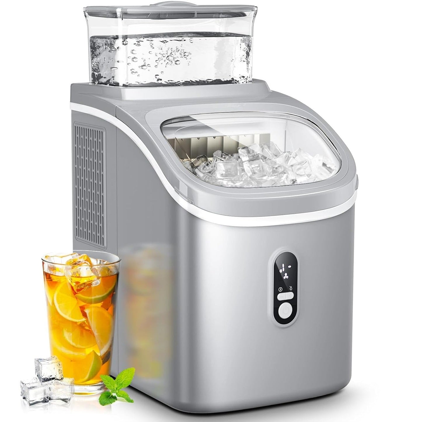Compact Portable Countertop Ice Maker, Rapid Ice Production, Self-Cleaning, LCD Display