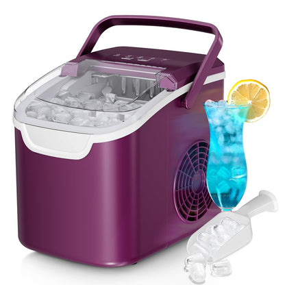 High-Efficiency Countertop Ice Maker: 26 Lbs Daily Output, Fast, Quiet Operation