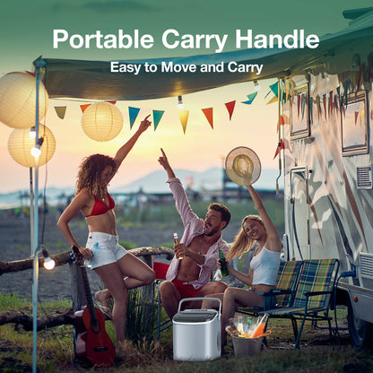 Efficient Countertop Ice Maker: Fast 26 Lbs Daily Production Portable Cube Machine