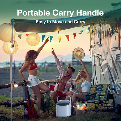 Efficient Countertop Ice Maker: Fast 26 Lbs Daily Production Portable Cube Machine