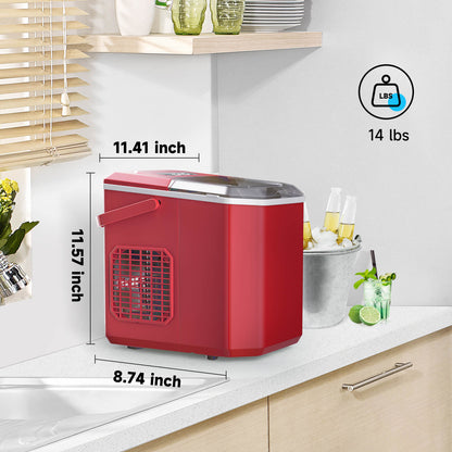 Portable Countertop Ice Maker: Fast 26 lbs Daily, Bullet Ice, Self-Cleaning