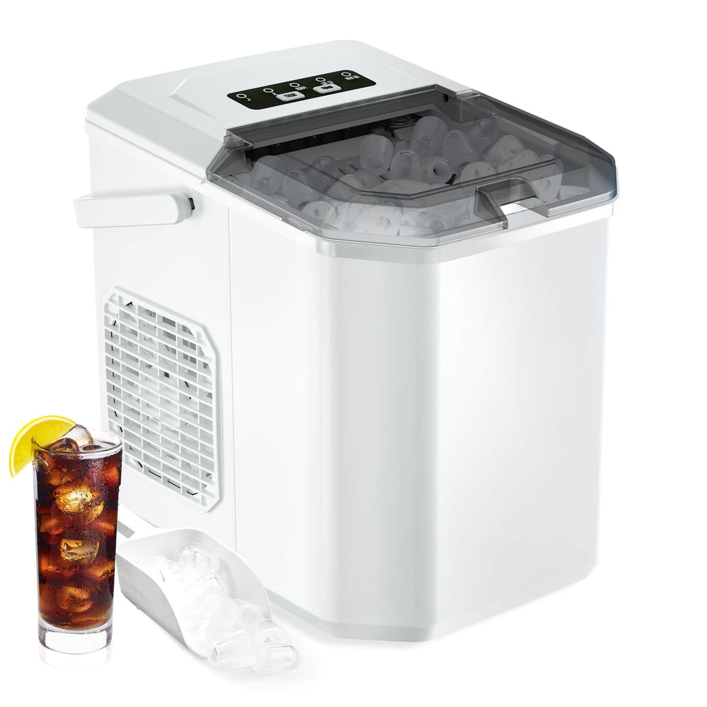Portable Countertop Ice Maker: Fast 26 lbs Daily, Bullet Ice, Self-Cleaning