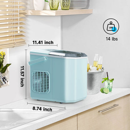 Portable Countertop Ice Maker: Fast 26 lbs Daily, Bullet Ice, Self-Cleaning