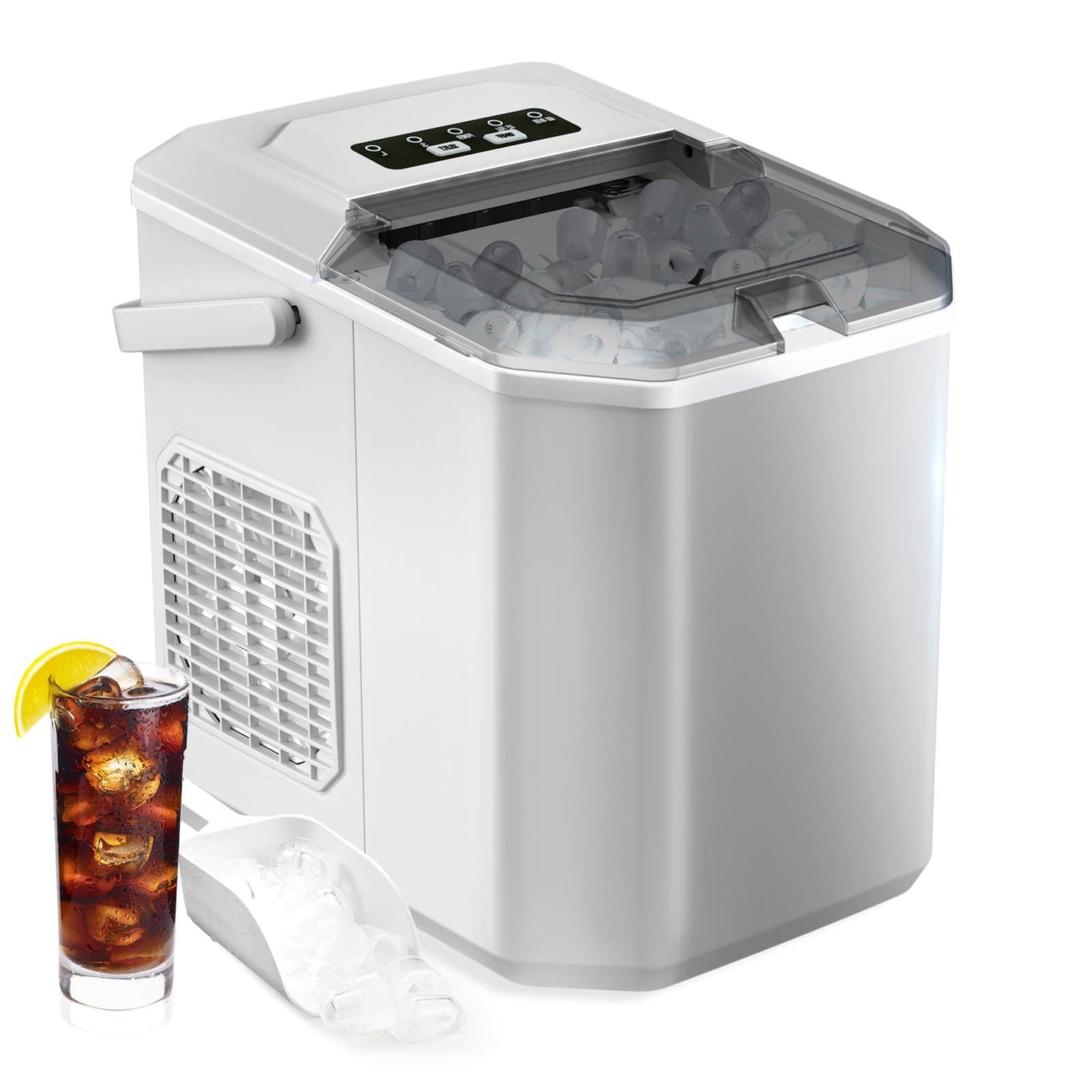 Portable Countertop Ice Maker: Fast 26 lbs Daily, Bullet Ice, Self-Cleaning