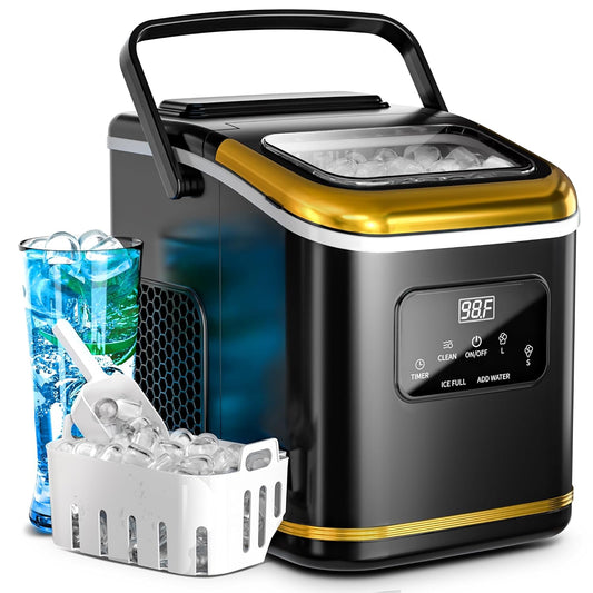 High-Capacity Countertop Ice Maker with LED Control, Fast 7-Minute Ice, Self-Cleaning