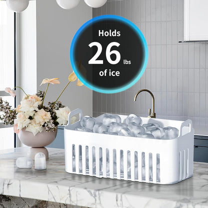 Efficient Countertop Ice Maker Machine: Portable, Self-Cleaning, Fast Ice Production