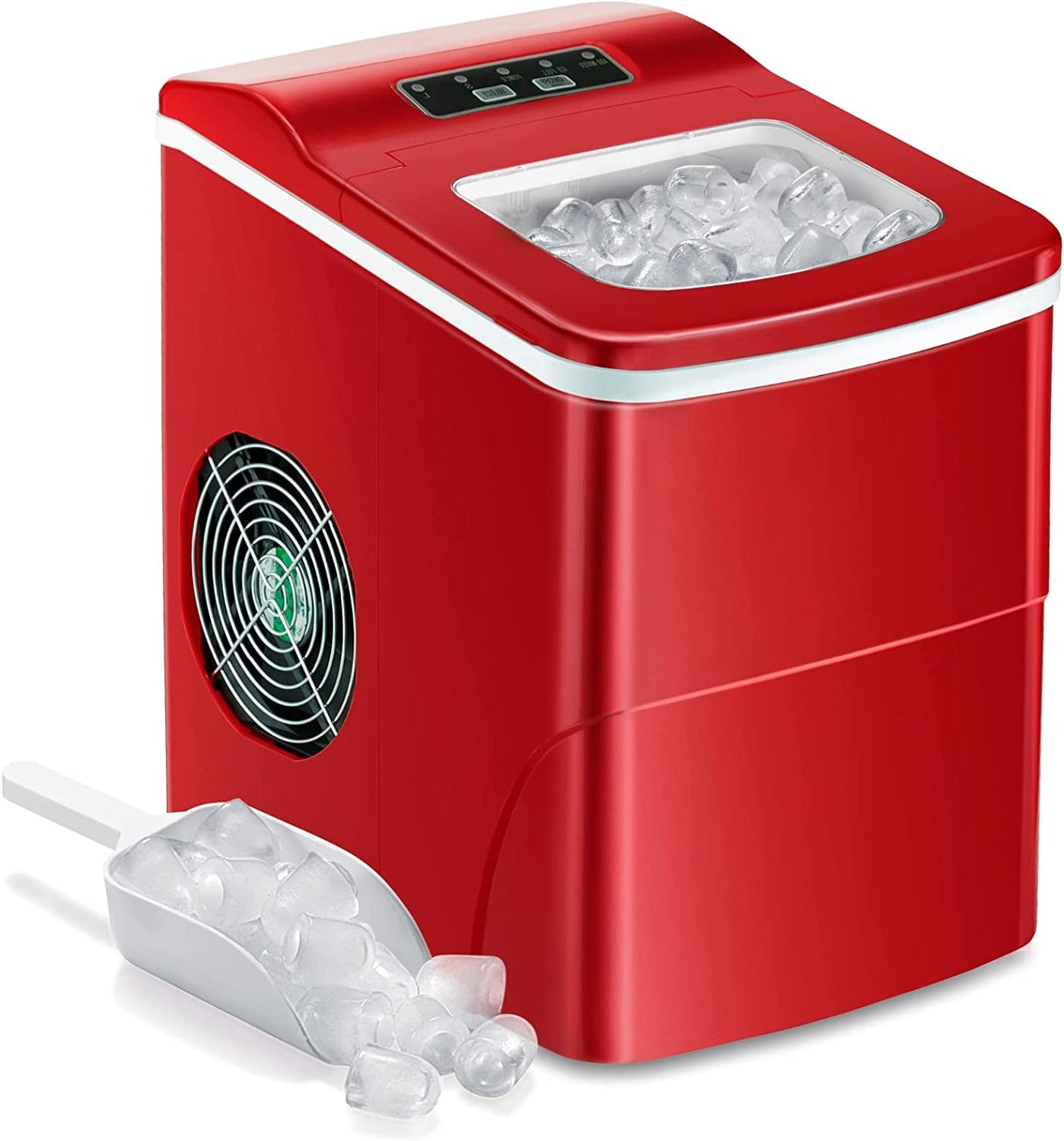 Rapid Portable Countertop Ice Maker Machine: Fast, Quiet, Bullet Ice Production