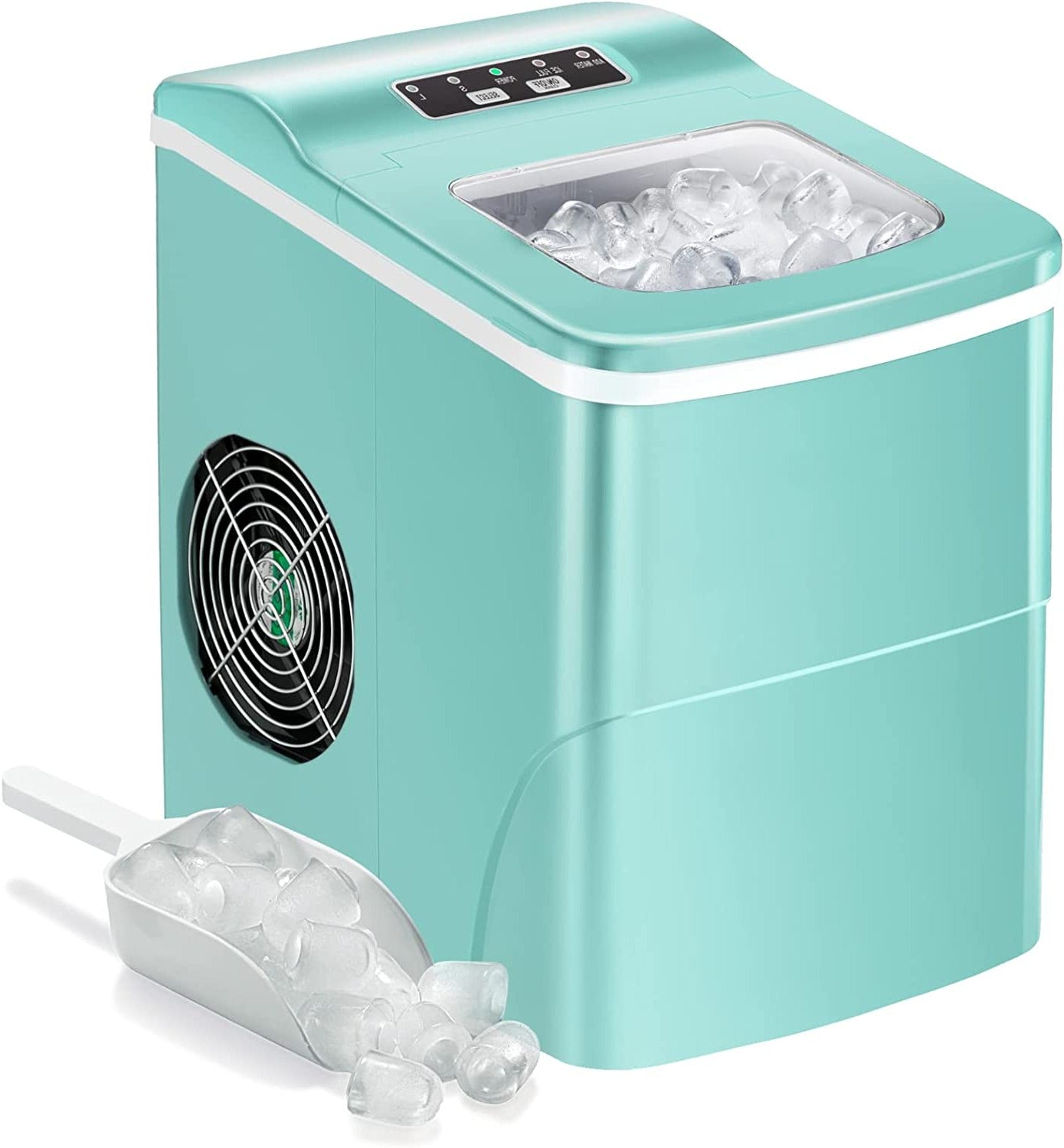 Rapid Portable Countertop Ice Maker Machine: Fast, Quiet, Bullet Ice Production